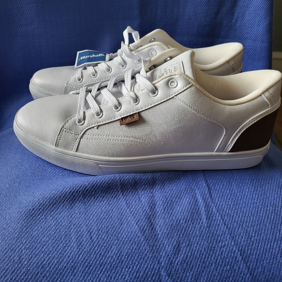 Levi's mens Jeffrey 501 tumbled ul white, tan low top casual shoes. - Picture 9 of 11